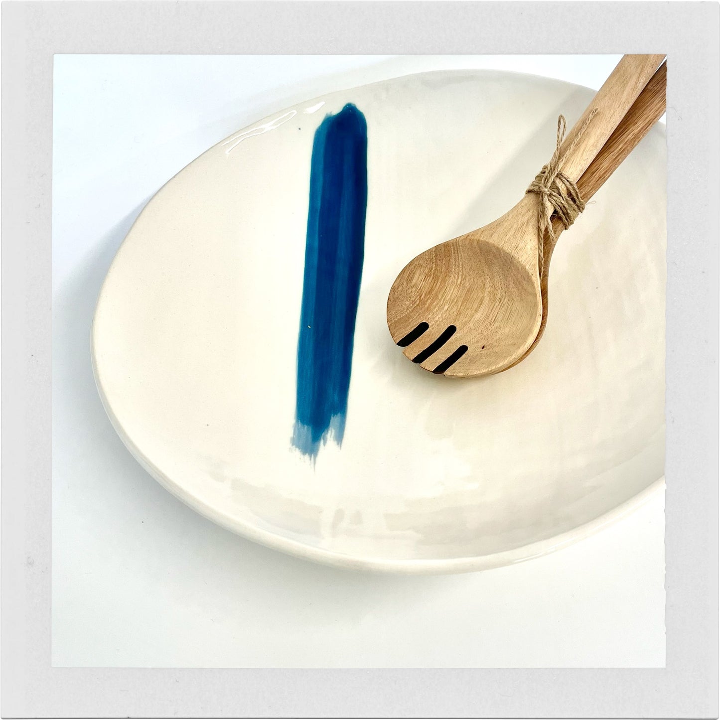 Serving bowl - Brushstroke design